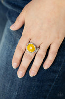 Dreamy Dunes Yellow Ring Paparrazi Accessories