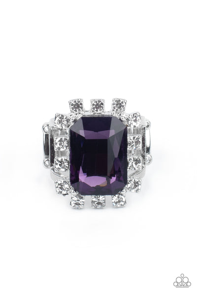 Galactic Glamour - Purple Bling Ring Paparazzi Accessories