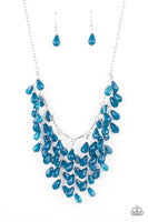 Garden Fairytale - Blue Necklace Paparrazi Accessories