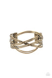 Hautely Hammered Brass Cuff Bracelet Paparazzi Accessories