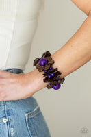 Mediterranean Mangrove - Purple Wood Bracelet Paparazzi Accessories