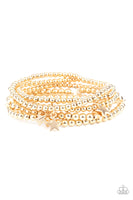 American All-Star - Gold Bracelets Paparazzi Accessories