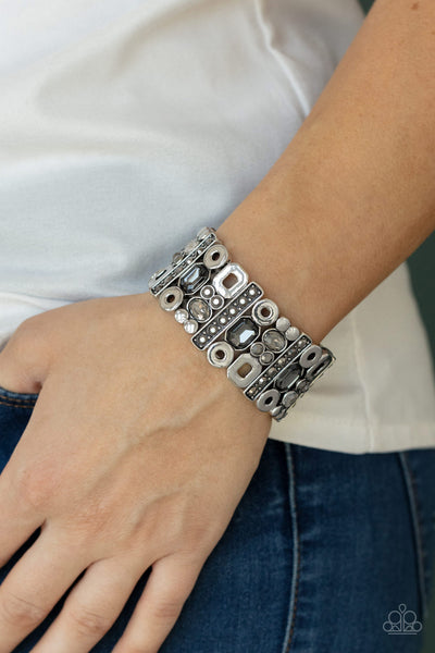 Dynamically Diverse - Silver Bracelet Paparrazi Accessories