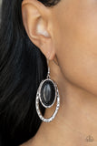 Pasture Paradise - Black Earrings Paparazzi Accessories