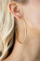 Mega Metro Gold Hoop Earrings Paparazzi Accessories