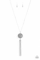 Rhinestone Revolution - White LOTP Necklace Paparazzi Accessories