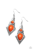 Stylishly Sonoran Orange Earrings Paparazzi Accessories