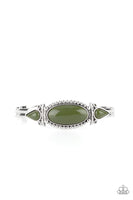 Tribal Trinket - Green Cuff Bracelet Paparazzi Accessories