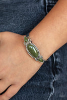 Tribal Trinket - Green Cuff Bracelet Paparazzi Accessories