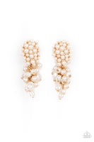 Fabulously Flattering Gold Pearl Earrings Paparazzi Accessories