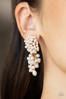 Fabulously Flattering Gold Pearl Earrings Paparazzi Accessories