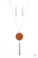 Wondrously Woven Brown Tassel Necklace Paparazzi Accessories