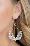 Marina Banquet White Pearl Earrings Paparazzi Accessories