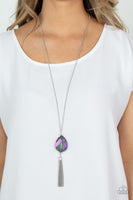 Interstellar Solstice Purple Gem Long Necklace Paparazzi