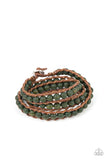 Pine Paradise Green Brown Urban Bracelet Paparazzi Accessories