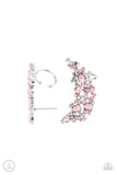 Prismatically Panoramic Pink Ear Crawler Earrings Paparazzi