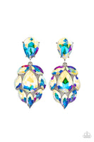 Galactic Go-Getter Multi Iridescent Earrings Paparazzi Accessories