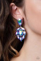 Galactic Go-Getter Multi Iridescent Earrings Paparazzi Accessories