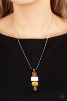 Elemental Energy Yellow Brown  Necklace Paparazzi Accessories