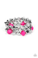 A Perfect TENACIOUS Pink Silver Bracelets Paparazzi Accessories