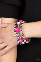 A Perfect TENACIOUS Pink Silver Bracelets Paparazzi Accessories