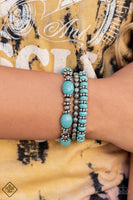 Take By SANDSTORM - Blue FF Bracelet Paparazzi Accessories