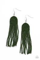 Right as RAINBOW Green Seed Bead Earrings Paparazzi Accessories