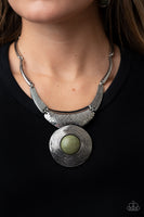 EMPRESS-ive Resume Green Olive Necklace Paparazzi