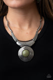 EMPRESS-ive Resume Green Olive Necklace Paparazzi