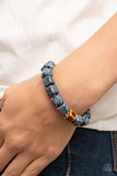 Glaze Craze - Blue Brown Rustic Bracelet Paparazzi Accessories
