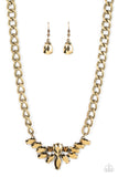 Come at Me Brass Bling Necklace Paparazzi Accessories