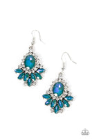 Magic Spell Sparkle Green Blue Rhinestone Earrings Paparazzi