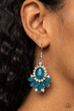 Magic Spell Sparkle Green Blue Rhinestone Earrings Paparazzi