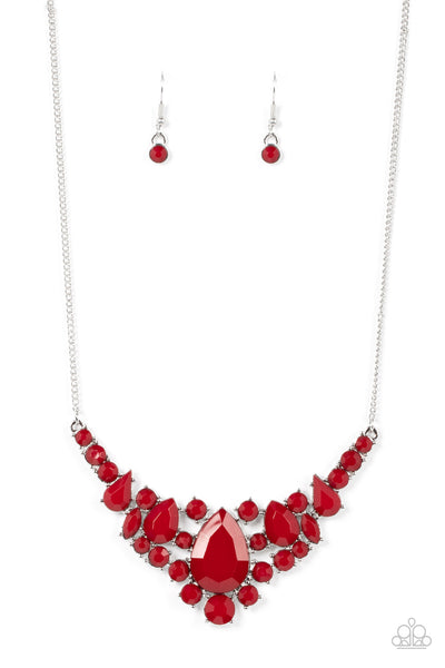 Bali Ballroom Red Wine Necklace Paparazzi Accessories