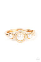 Debutante Daydream Gold Pearl Bracelet Paparazzi