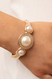 Debutante Daydream Gold Pearl Bracelet Paparazzi