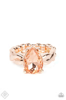 Law of Attraction Rose Gold Ring Paparazzi Accessories