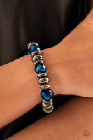 Power Pose Blue Metallic Bracelet Paparazzi Accessories