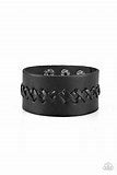 Paparazzi Accessories Be A Sport Black Urban Bracelet Leather