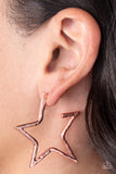 All-Star Attitude Copper Hoop Earrings Paparazzi Accessories