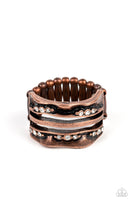 Unexpected Treasure - Copper Bling Ring Paparazzi Accessories