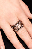 Unexpected Treasure - Copper Bling Ring Paparazzi Accessories