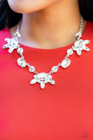 GLOW-trotting Twinkle - White Bling Necklace Paparazzi