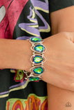 The Sparkle Society Multi Green Bracelet LOTP Paparazzi