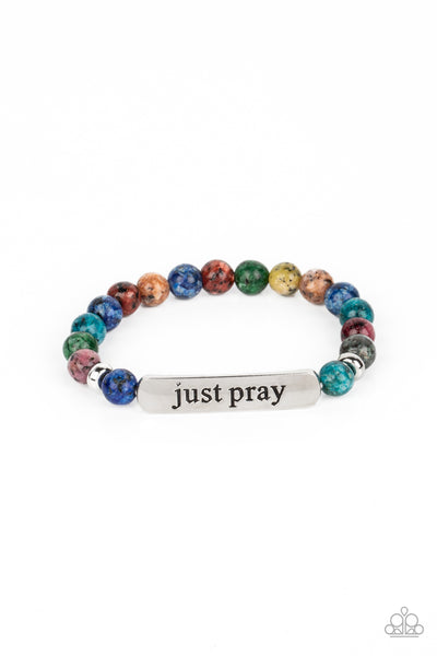 Just Pray Multi Stone Bracelet Paparazzi Accessories