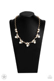 Toast To Perfection - Gold Pearl Necklace Paparazzi Accessories