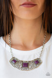 Paparazzi Accessories Feeling Inde-PENDANT Purple Necklace