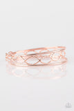 Paparazzi Metal Manic Rose Gold Bangle Bracelet