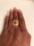 Paparazzi Accessories FINDING THE WAY COPPER RING N E S W Compass