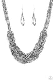 City Catwalk - Silver Seed Bead Necklace Paparazzi Accessories